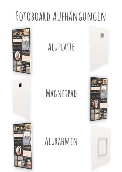 Meilensteintafel Chalkboard Geschenk 40. Geburtstag Personalisiert Geburtstagstafel Mann Frau Eleganz Rose14