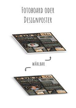 Meilensteintafel Chalkboard Geschenk 40. Geburtstag Personalisiert Geburtstagstafel Mann Frau Eleganz13
