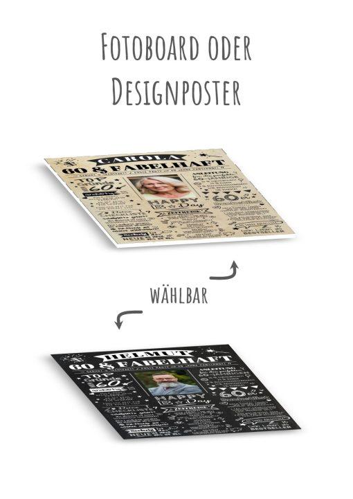 Meilensteintafel Chalkboard Geschenk 60. Geburtstag Personalisiert Zeitung Jahrgangsposter Geburtstagsposter Mann Frau Zeitreise13