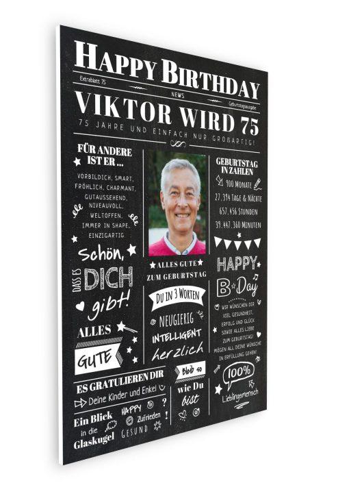 Meilensteintafel Chalkboard Geschenk 70. Geburtstag Zeitung Geburtstagsposter Jahrgangsposter Personalisiert Frau Mann Happy Birthday08