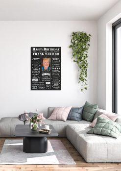 Meilensteintafel Chalkboard Geschenk 80. Geburtstag Zeitung Geburtstagsposter Jahrgangsposter Personalisiert Frau Mann Happy Birthday01