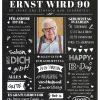 Meilensteintafel Chalkboard Geschenk 90. Geburtstag Zeitung Geburtstagsposter Jahrgangsposter Personalisiert Frau Mann Happy Birthday 3