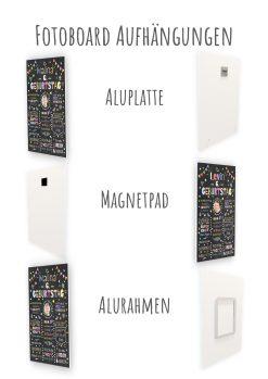 Meilensteintafel Chalkboard Geschenk 6. Geburtstag Personalisiert Geburtstagstafel Junge Mädchen Konfetti 013